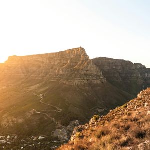 Bovenop de Tafelberg