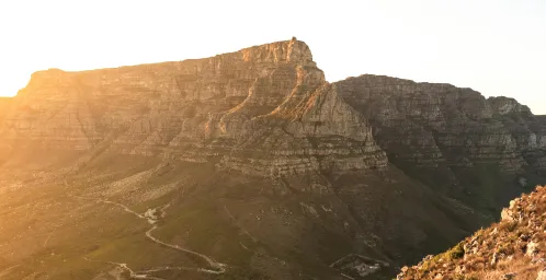 Bovenop de Tafelberg