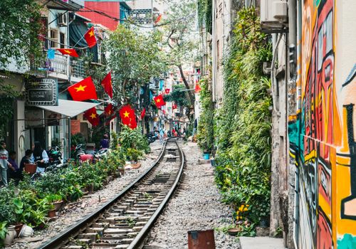 Hanoi trainstreet