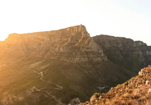 Bovenop de Tafelberg