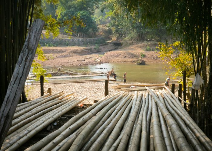 Bamboo raften Thailand